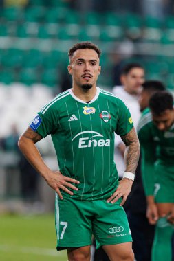 Joao Peglow, PKO BP Ekstraklasa maçında Radomiak Radom ve Rakow Czestochowa takımları arasında Stadion Miejski im 'de görüldü. Braci Czachorow (Maciej Rogowski)