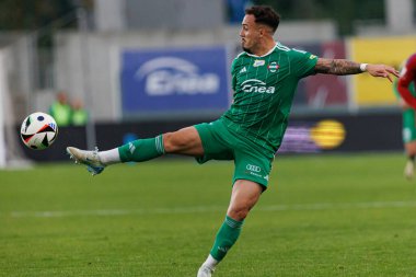 Joao Peglow, PKO BP Ekstraklasa maçında Radomiak Radom ve Rakow Czestochowa takımları arasında Stadion Miejski im 'de görüldü. Braci Czachorow (Maciej Rogowski)