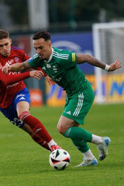 Joao Peglow, PKO BP Ekstraklasa maçında Radomiak Radom ve Rakow Czestochowa takımları arasında Stadion Miejski im 'de görüldü. Braci Czachorow (Maciej Rogowski)