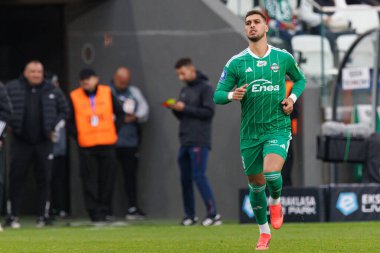 Bruno Jordao, PKO BP Ekstraklasa maçında Radomiak Radom ve Rakow Czestochowa takımları arasında Stadion Miejski im 'de görüldü. Braci Czachorow (Maciej Rogowski)