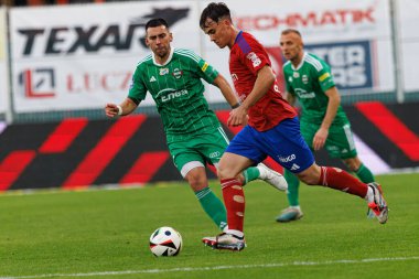 Ariel Mosor, PKO BP Ekstraklasa maçında Radomiak Radom ve Rakow Czestochowa takımları arasında Stadion Miejski im 'de görüldü. Braci Czachorow (Maciej Rogowski)