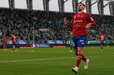 Matej Rodin, PKO BP Ekstraklasa maçında Radomiak Radom ve Rakow Czestochowa takımları arasında Stadion Miejski im 'de görüldü. Braci Czachorow (Maciej Rogowski)