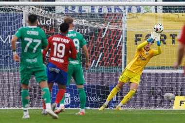 Maciej Kikolski, PKO BP Ekstraklasa maçında Radomiak Radom ve Rakow Czestochowa takımları arasında Stadion Miejski im 'de görüldü. Braci Czachorow (Maciej Rogowski)