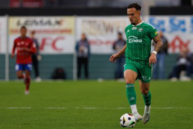 Joao Peglow, PKO BP Ekstraklasa maçında Radomiak Radom ve Rakow Czestochowa takımları arasında Stadion Miejski im 'de görüldü. Braci Czachorow (Maciej Rogowski)