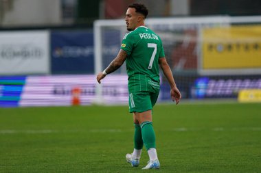 Joao Peglow, PKO BP Ekstraklasa maçında Radomiak Radom ve Rakow Czestochowa takımları arasında Stadion Miejski im 'de görüldü. Braci Czachorow (Maciej Rogowski)