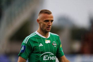Jan Grzesik, PKO BP Ekstraklasa maçında Radomiak Radom ve Rakow Czestochowa takımları arasında Stadion Miejski im 'de görüldü. Braci Czachorow (Maciej Rogowski)