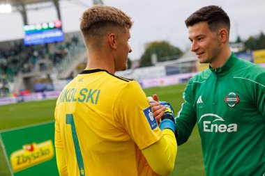Maciej Kikolski, PKO BP Ekstraklasa maçında Radomiak Radom ve Rakow Czestochowa takımları arasında Stadion Miejski im 'de görüldü. Braci Czachorow (Maciej Rogowski)