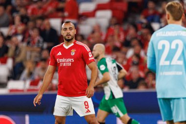 Arthur Cabral UEFA Şampiyonlar Ligi maçında SL Benfica ve Feyenoord (Maciej Rogowski) takımları arasında görüldü.)
