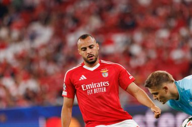 Arthur Cabral UEFA Şampiyonlar Ligi maçında SL Benfica ve Feyenoord (Maciej Rogowski) takımları arasında görüldü.)