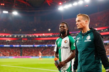 Jordan Lotomba UEFA Şampiyonlar Ligi maçında SL Benfica ve Feyenoord (Maciej Rogowski) takımları arasında görüldü.)