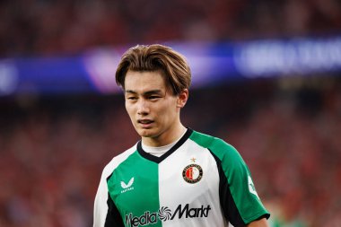 Ueda UEFA Şampiyonlar Ligi maçında SL Benfica ve Feyenoord (Maciej Rogowski) takımları arasında görüldü)