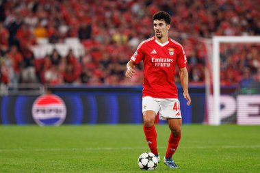 Tomas Araujo UEFA Şampiyonlar Ligi maçında SL Benfica ve Feyenoord (Maciej Rogowski) takımları arasında görüldü.)