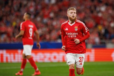 Jan Niklas Beste UEFA Şampiyonlar Ligi maçında SL Benfica ve Feyenoord (Maciej Rogowski) takımları arasında görüldü.)
