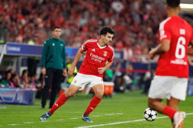 Tomas Araujo UEFA Şampiyonlar Ligi maçında SL Benfica ve Feyenoord (Maciej Rogowski) takımları arasında görüldü.)