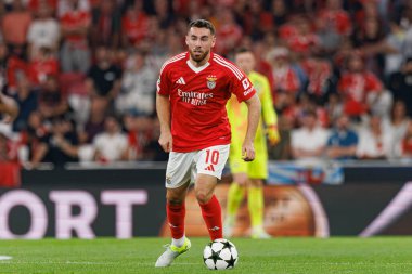 SL Benfica ve Feyenoord (Maciej Rogowski) takımları arasında oynanan UEFA Şampiyonlar Ligi maçında Orkun Kokcu görüldü)