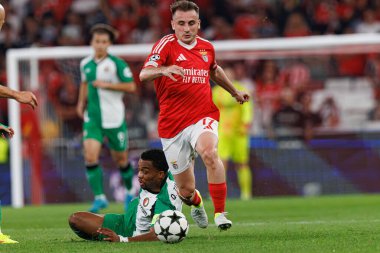 Kerem Akturkoglu UEFA Şampiyonlar Ligi maçında SL Benfica ve Feyenoord (Maciej Rogowski)