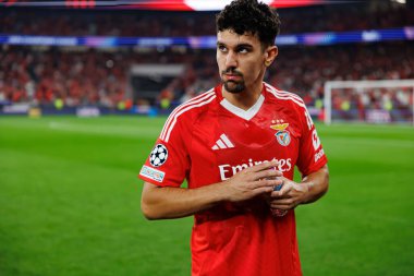 Tomas Araujo UEFA Şampiyonlar Ligi maçında SL Benfica ve Feyenoord (Maciej Rogowski) takımları arasında görüldü.)