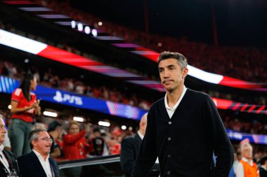 Bruno Lage UEFA Şampiyonlar Ligi maçında SL Benfica ve Feyenoord (Maciej Rogowski) takımları arasında görüldü.)