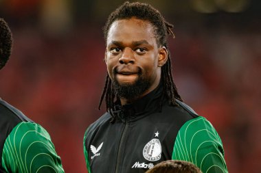 Jordan Lotomba UEFA Şampiyonlar Ligi maçında SL Benfica ve Feyenoord (Maciej Rogowski) takımları arasında görüldü.)