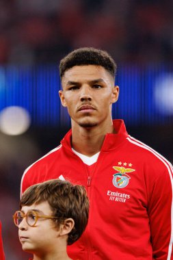 Alexander Bah UEFA Şampiyonlar Ligi maçında SL Benfica ve Feyenoord (Maciej Rogowski) takımları arasında görüldü.)