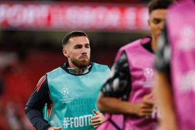 SL Benfica ve Feyenoord (Maciej Rogowski) takımları arasında oynanan UEFA Şampiyonlar Ligi maçında Orkun Kokcu görüldü)