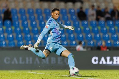Patrick Sequeira, Estadio Belediyesi Rio Maior 'daki (Maciej Rogowski) Casa Pia ve CD Nacional takımları arasında oynanan Liga Portekiz maçı sırasında görüldü.)