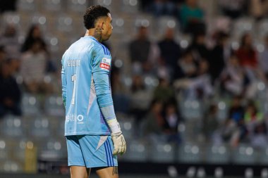 Patrick Sequeira, Estadio Belediyesi Rio Maior 'daki (Maciej Rogowski) Casa Pia ve CD Nacional takımları arasında oynanan Liga Portekiz maçı sırasında görüldü.)