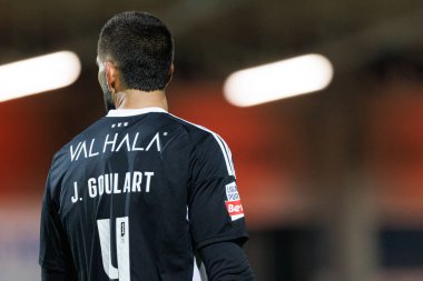 Joao Goulart seen in action during Liga Portugal game between teams of Casa Pia and CD Nacional at Estadio Municipal Rio Maior (Maciej Rogowski) clipart