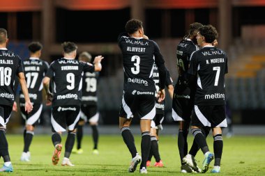 Ruben Kluivert, Casa Pia ve CD Nacional takımları arasında oynanan Liga Portekiz maçında Estadio Belediyesi Rio Maior 'da (Maciej Rogowski)
