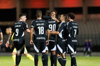 Ruben Kluivert, Casa Pia ve CD Nacional takımları arasında oynanan Liga Portekiz maçında Estadio Belediyesi Rio Maior 'da (Maciej Rogowski)