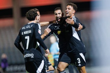 Ruben Kluivert, Casa Pia ve CD Nacional takımları arasında oynanan Liga Portekiz maçında Estadio Belediyesi Rio Maior 'da (Maciej Rogowski)