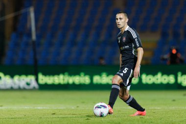 Leonardo Lelo, Estadio Belediyesi Rio Maior 'da (Maciej Rogowski) Casa Pia ve CD Nacional takımları arasında oynanan Liga Portekiz maçı sırasında görüldü.)