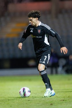 Nuno Moreira, Estadio Belediyesi Rio Maior 'daki (Maciej Rogowski) Casa Pia ve CD Nacional takımları arasında oynanan Liga Portekiz maçı sırasında görüldü.)