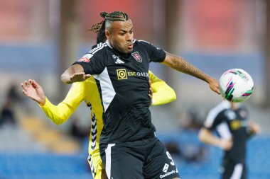 Casa Pia ve CD Nacional takımları arasında oynanan Liga Portekiz maçı sırasında Estadio Belediyesi Rio Maior 'da (Maciej Rogowski)