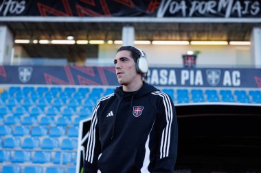 Gaizka Larrazabal, Estadio Belediyesi Rio Maior 'daki (Maciej Rogowski) Casa Pia ve CD Nacional takımları arasında oynanan Liga Portekiz maçı sırasında görüldü.)