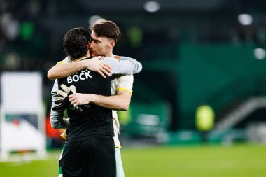 Francisco Trincao, Franco Israel Liga Portekiz maçı sırasında Estadio Jose Alvalade 'de (Maciej Rogowski) CP ve CF Estrela Amadora takımları arasında görüldü.)