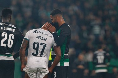 Jovane Cabral, Jeremiah St. Juste Liga Portekiz maçı sırasında Estadio Jose Alvalade 'de (Maciej Rogowski)