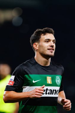Pedro Goncalf, Liga Portekiz maçı sırasında Estadio Jose Alvalade 'de (Maciej Rogowski) Sporting CP ve CF Estrela Amadora takımları arasında görüldü.)