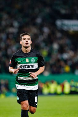 Pedro Goncalf, Liga Portekiz maçı sırasında Estadio Jose Alvalade 'de (Maciej Rogowski) Sporting CP ve CF Estrela Amadora takımları arasında görüldü.)