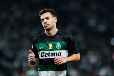 Pedro Goncalf, Liga Portekiz maçı sırasında Estadio Jose Alvalade 'de (Maciej Rogowski) Sporting CP ve CF Estrela Amadora takımları arasında görüldü.)