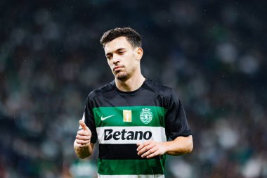 Pedro Goncalf, Liga Portekiz maçı sırasında Estadio Jose Alvalade 'de (Maciej Rogowski) Sporting CP ve CF Estrela Amadora takımları arasında görüldü.)