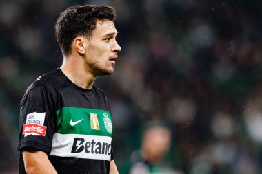Pedro Goncalf, Liga Portekiz maçı sırasında Estadio Jose Alvalade 'de (Maciej Rogowski) Sporting CP ve CF Estrela Amadora takımları arasında görüldü.)