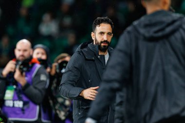 Ruben Amorim, Liga Portekiz maçı sırasında Estadio Jose Alvalade 'de (Maciej Rogowski) Sporting CP ve CF Estrela Amadora takımları arasında görüldü.)