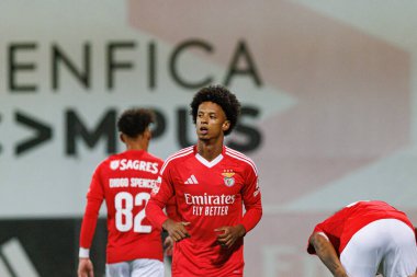 Leandro Santos, Liga Portekiz 2 maçında Benfica B ve CD Tondela takımları arasında Benfica Kampüsü 'nde görüldü (Maciej Rogowski)