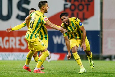 Bebeto, Benfica Kampüsü 'nde (Maciej Rogowski) SL Benfica B ve CD Tondela takımları arasında oynanan Liga Portekiz 2 maçında gol attıktan sonra kutlama yaparken görüldü.)
