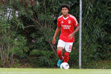 Joshua Wynder, Liga Portekiz 2 maçında Benfica B ve CD Tondela takımları arasında Benfica Kampüsü 'nde görüldü (Maciej Rogowski)