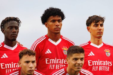 Gerson Sousa, Joshua Wynder, Nuno Felix Liga Portekiz 2 maçında Benfica B ve CD Tondela takımları arasında Benfica Kampüsü 'nde görüldü (Maciej Rogowski)