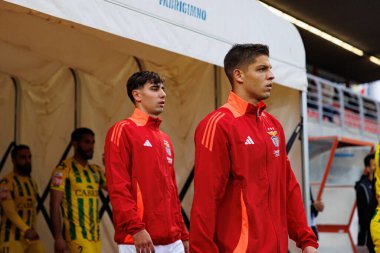 Nuno Felix, Diogo Prioste Liga Portekiz 2 maçında Benfica B ve CD Tondela takımları arasında Benfica Kampüsü 'nde (Maciej Rogowski)