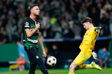 Zeno Debast UEFA Şampiyonlar Ligi maçında Sporting CP ve Manchester City FC takımları arasında görüldü (Maciej Rogowski)