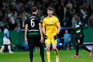 Zeno Debast, Franco Israel UEFA Şampiyonlar Ligi maçında Sporting CP ve Manchester City FC takımları arasında görüldü (Maciej Rogowski)